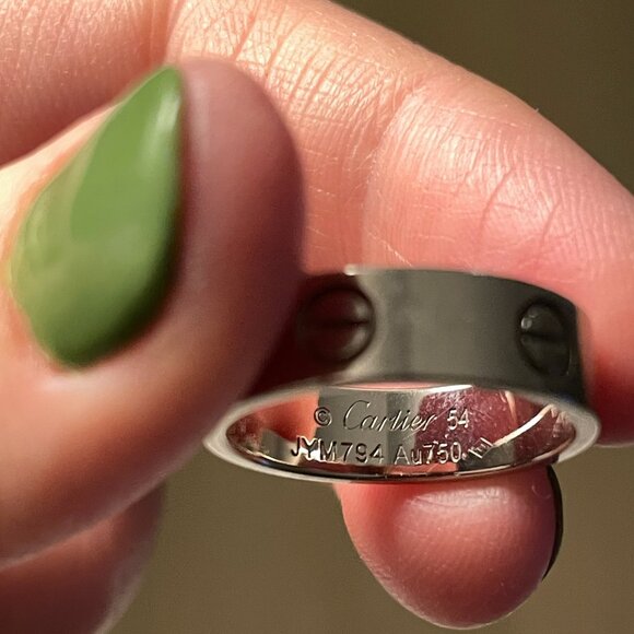 White gold Cartier LOVE ring size 54 in original packaging - Picture 4 of 7